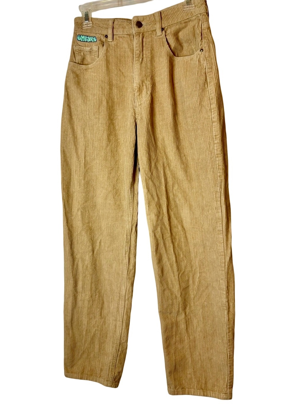 Empyre Wide-Leg Corduroy Pants in Camel